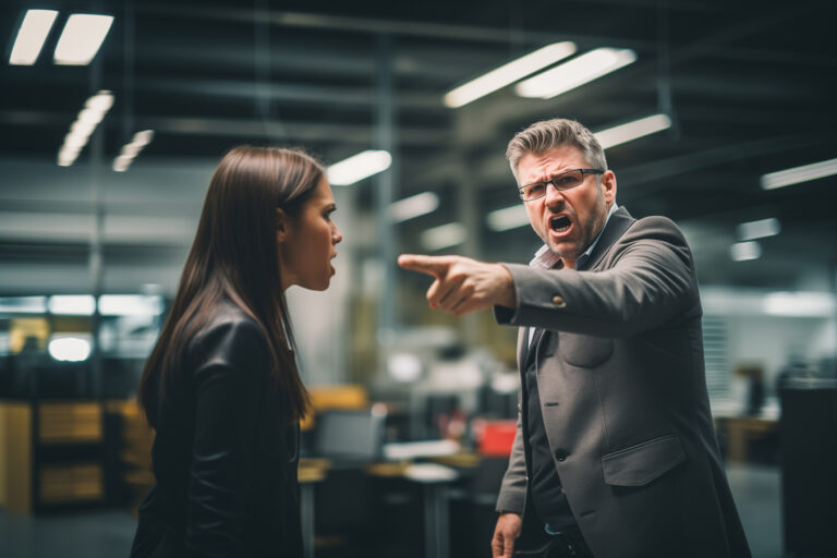 Mobbing Schreiender Chef-AdobeStock_684360619-Mobile